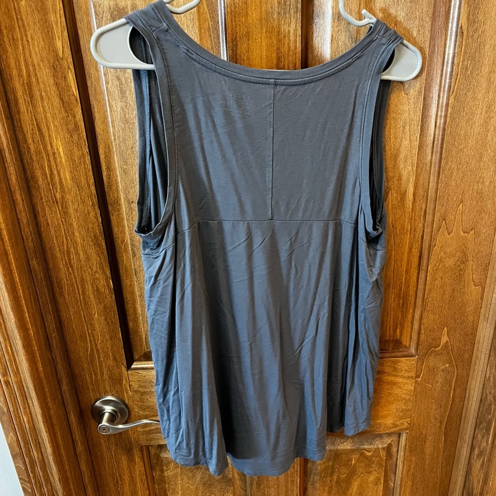 Women’s Time and Tru Tank Top Large Gray - Picture 4 of 4